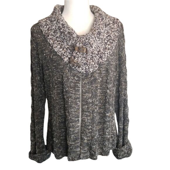 Curio Anthropologie Shae Pondside Collar Buttons into Cowl Neck Size Small - Picture 1 of 8